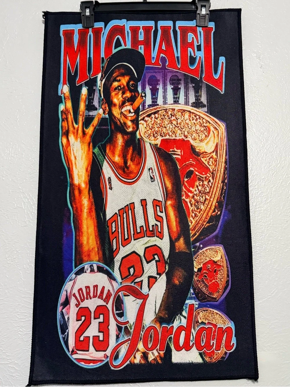 Chicago Bulls MJ Champion Portrait Rug/Room Decor 31.5x17.5 in. New Non Slip